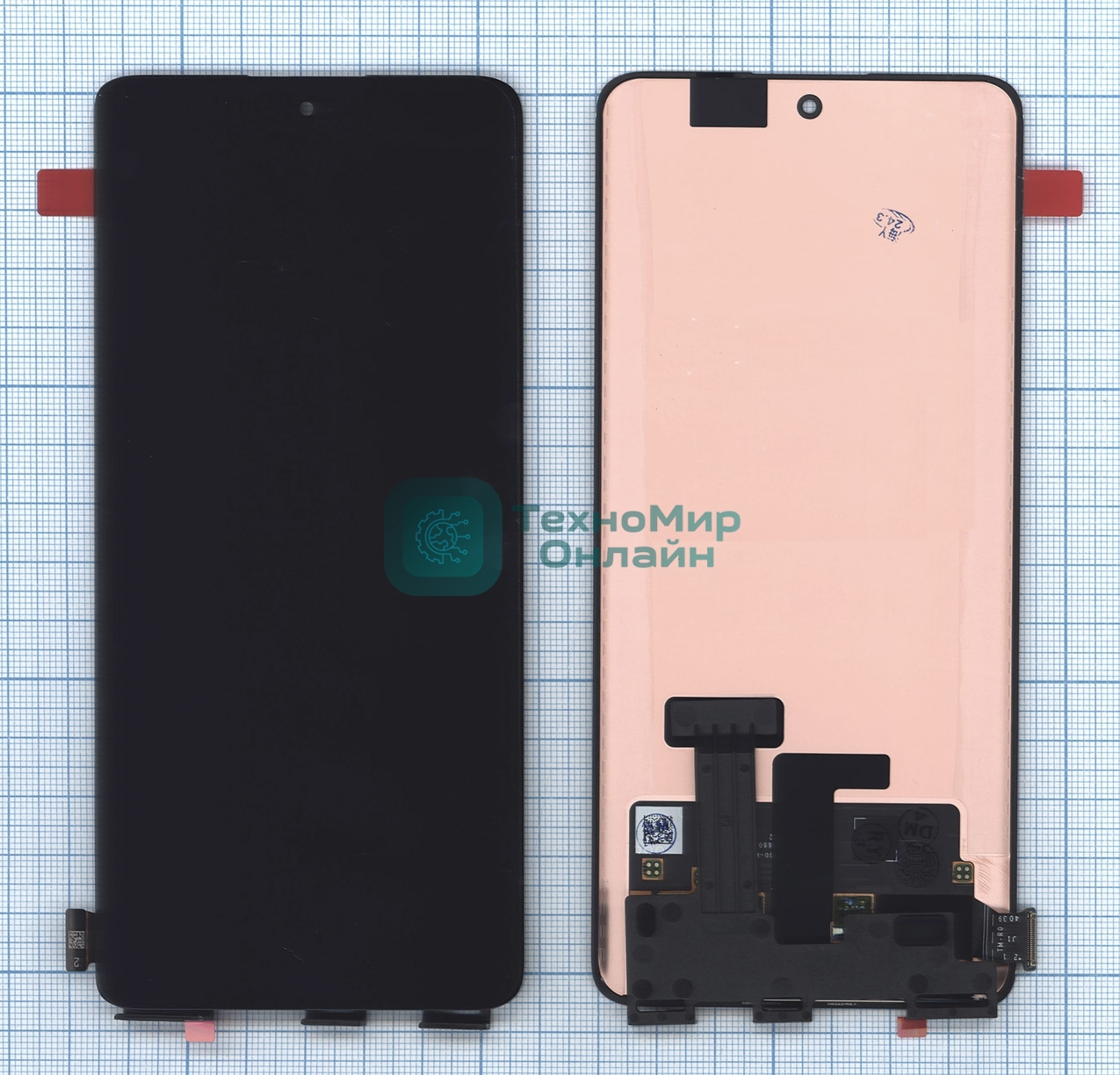 Дисплей для Realme 11 Pro 5G (RMX3771), 11 Pro Plus 5G (RMX3741) в сборе с тачскрином черный