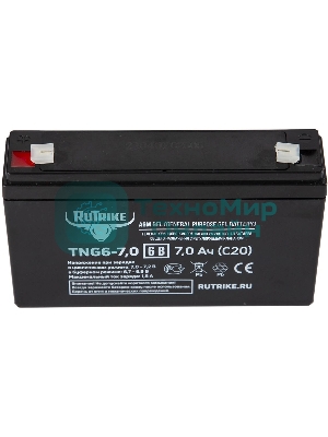 Батарея для ИБП Rutrike TNG6-7,0 6В 7Ач