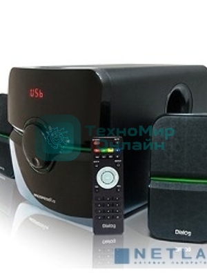 Акустическая система Dialog Progressive AP-203 черный 2.1, 18W+2*10W RMS, USB+SD reade