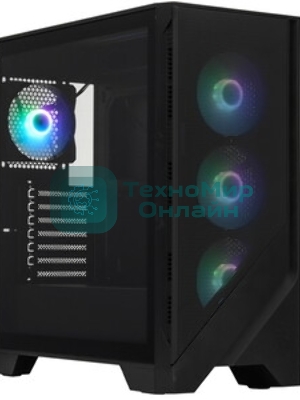 Компьютерный корпус без блока питания Case MSI MAG FORGE 321R AIRFLOW, Midi-Tower, TG, 4x120мм ARGB, 2xUSB 3.2, 1xUSB 3.2 Type-C, ATX, mATX, mITX черный