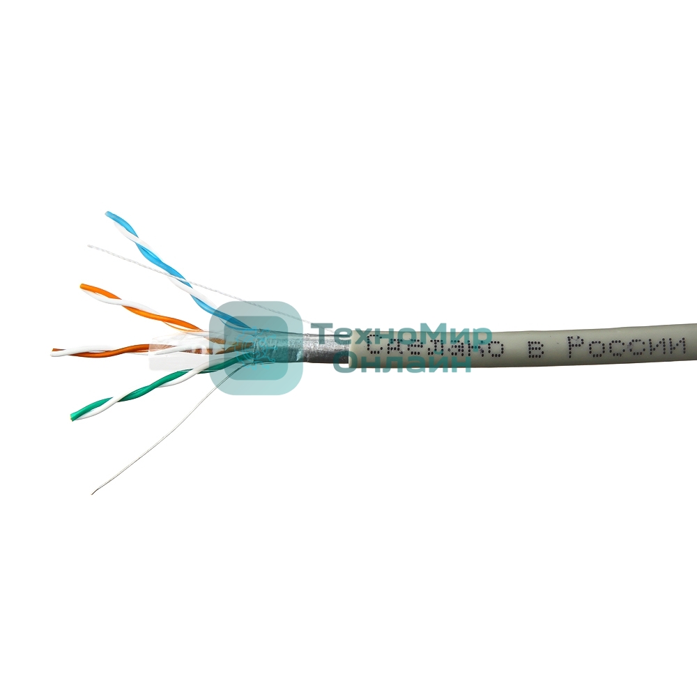 Кабель SkyNet Premium FTP indoor 4x2x0,51, медный, FLUKE TEST, кат.5e, однож., 100 м, box, серый