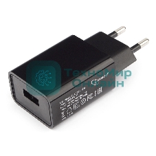 Сетевое зарядное устройство Cablexpert MP3A-PC-21 100/220V - 5V USB 1 порт, 1A, черный