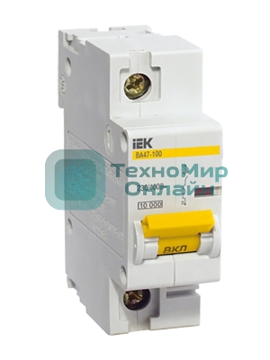 Выключатель автоматический модульный 1п C 32А 10кА ВА47-100 IEK MVA40-1-032-C