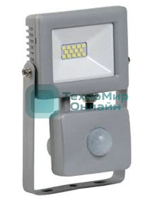 Прожектор IEK LPDO702-10-K03 СДО 07-10Д светодиодный серый с ДД IP44 IEK