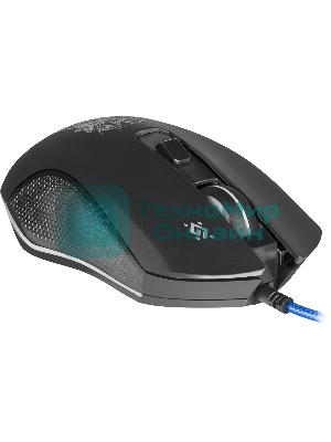 Мышь проводная Defender Sleipnir GM-927 черный, 12800 dpi, USB, кнопки - 6