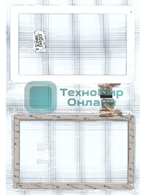 Сенсорное стекло (тачскрин) 10.1'' YDT1231-A0 (257x159 мм), белое
