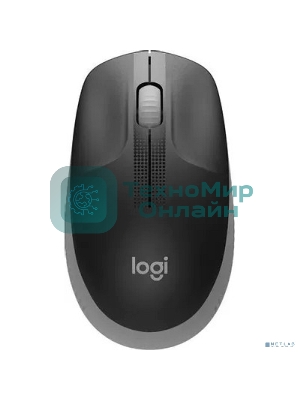 Мышь беспроводная Logitech M190 черный/серый, 1000 dpi, радиоканал, USB, кнопки - 3