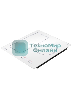 Индукционная варочная панель Maunfeld CVI453SBWH Inverter, конфорок: 3 шт., стеклокерамика, независимая, белый
