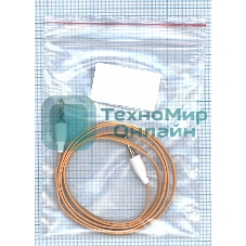 Аудио кабель Jack 3.5 - Jack 3.5, 1м (плоский кабель) оранжевый