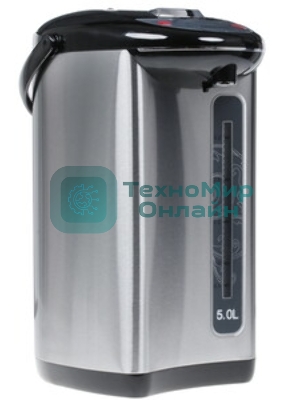 Термопот Centek CT-1083 (сталь) 5.0л, 750Вт, 3 способа подачи воды, двойная защита от перегрева