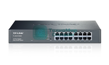 Коммутатор сетевой TP-Link SMB TL-SG1016DE 16-Port Gigabit Easy Smart Switch, 16 10/100/1000Mbps RJ45 ports, MTU/Port/Tag-based VLAN, QoS, IGMP Snooping