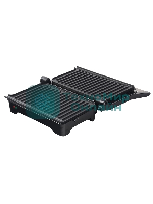 Гриль-пресс электрический Endever Grillmaster 119, черный/металлик