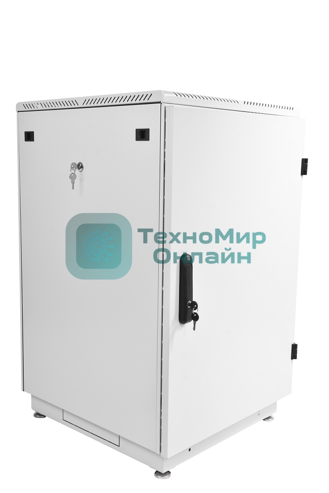 Шкаф телекоммуникационный напольный 18U (600x600) дверь металл (2 места), ШТК-М-18.6.6-3ААА