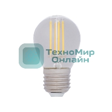 Лампа светодиодная филаментная Rexant Шарик GL45 9.5 Вт 950 Лм 2400K E27 золотистая колба