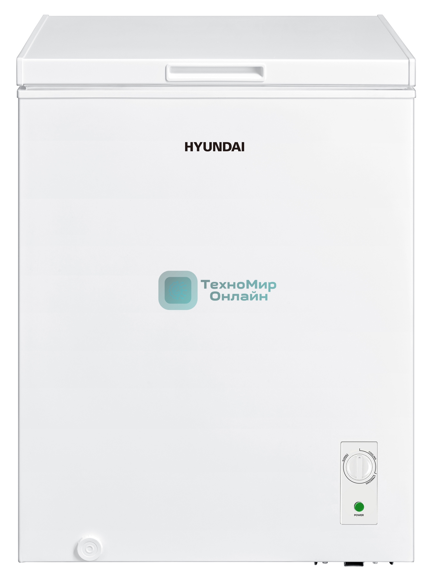 Морозильный ларь Hyundai CH1505, белый, 142л