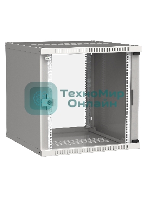 Шкаф ITK LWE3-12U66-GF LINEA WE 12U 600x600 мм дверь стекло серый