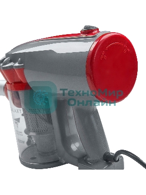 Пылесос вертикальный Galaxy GL 6255 серый/красный, питание от сети, 150 Вт, уборка сухая, пылесборник 0.8 л