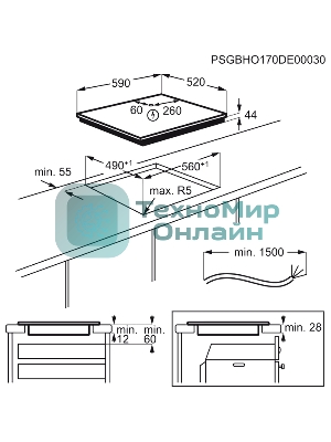 Индукционная варочная панель Electrolux LIV63431BW независимая, белый