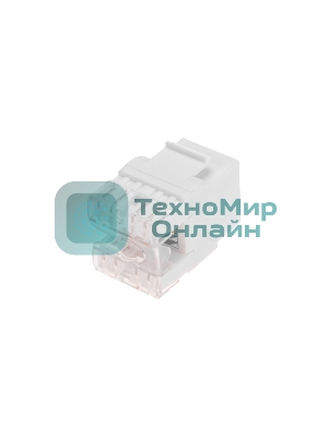 Модуль Keystone Rexant Jack RJ-45(8P8C), UTP неэкранированный, CAT 5e, тип 180 градусов, белый PRO