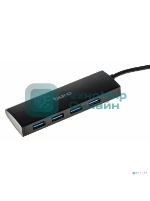 USB-концентратор Buro BU-HUB4-0.5-U3.0, USB 3.0, USB 4 порта, USB
