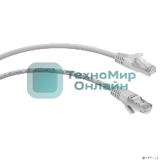 Шнур коммутационный Cabeus, Cat.5e, экр., F/UTP, RJ45/RJ45, PVC, AWG24 10м, серый
