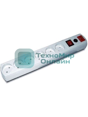 Сетевой фильтр Most H6 2 м (6 розеток) белый (коробка)