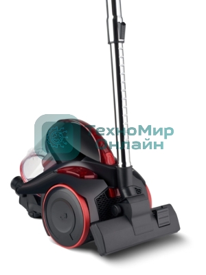 Пылесос Domfy DSC-VC704 черный/красный, 400/2400 Вт, уборка сухая, пылесборник контейнер 3 л