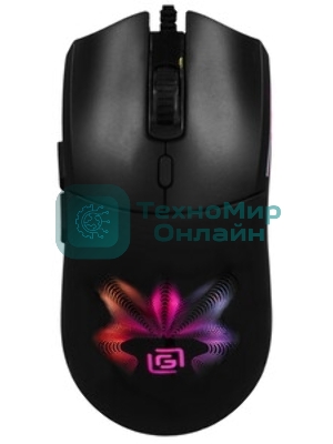 Мышь проводная Oklick 714GM черный, 3200 dpi, USB, кнопки - 7