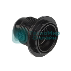 Патрон карболитовый Rexant с кольцом Е27 черный c этикеткой