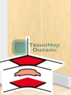 Угол внутренний для кабель-каналов DLP 65х150/195/220 (2 секции)