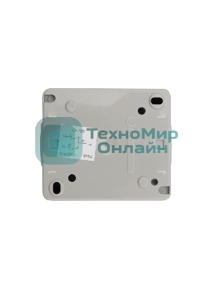 Выключатель двухклавишный Kranz INDUSTRIAL открытой установки, IP54 серый