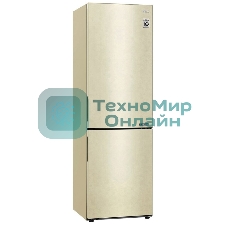 Холодильник LG GA-B509CECL бежевый, двухкамерный, 277/107л, морозилка снизу, No Frost