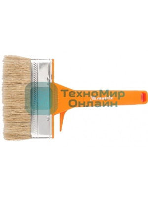 Кисть плоская Matrix для фасадных работ, 120х35 мм, натуральная щетина, пластиковая рукоятка