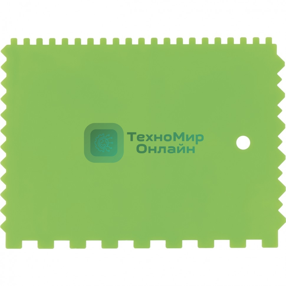 Шпатель для клея Сибртех, пластмассовый, 130х170 мм, зубчатый