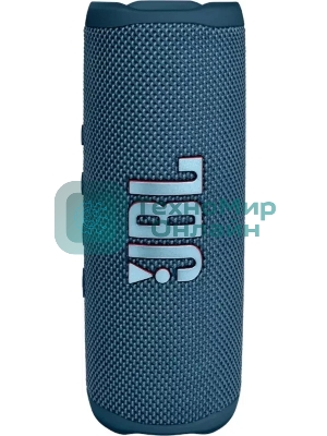 Портативная акустика JBL Flip 6 синий, Bluetooth 5.1, время воспроизведения 12 ч, емкость аккумулятора 4800 mAh, время заряда 2,5 ч, синий