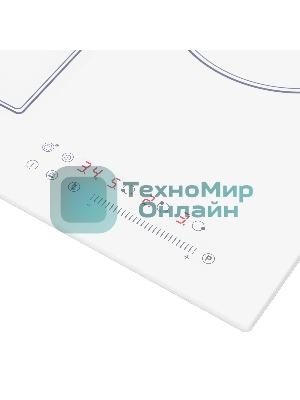 Индукционная варочная панель Maunfeld CVI453SBWH Inverter, конфорок: 3 шт., стеклокерамика, независимая, белый