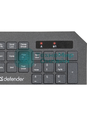 Комплект клавиатура+мышь Defender Berkeley C-925 беспроводной, USB, 1600 DPI, чёрный