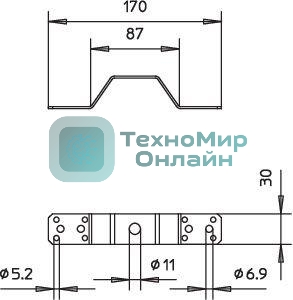 Соединитель-перемычка(опора) 288/DIN OBO 5320712