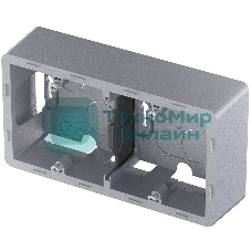 Коробка накладного монтажа Inspiria 2 поста алюминий