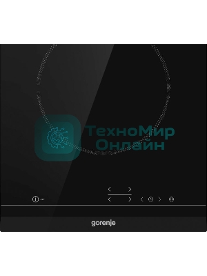 Варочная панель Gorenje ECT321BCSC, конфорок: 2 шт., стеклокерамика, независимая, черный