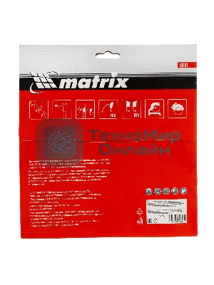 Пильный диск по дереву Matrix, ф200 х 32 мм, 24 зуба + кольцо 32/30