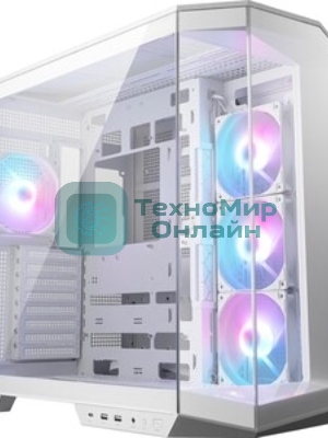 Компьютерный корпус MSI MAG Pano 100R PZ, Mid Tower, ATX, 2xUSB 3.2 Gen 1, 1xUSB 3.2 Gen2 Type-C, 3x120мм ARGb Reverse Blade Fan, 1x120мм ARGb Fan, ARGb+PWM Control Board,Tempered Glass Window, Brown Box