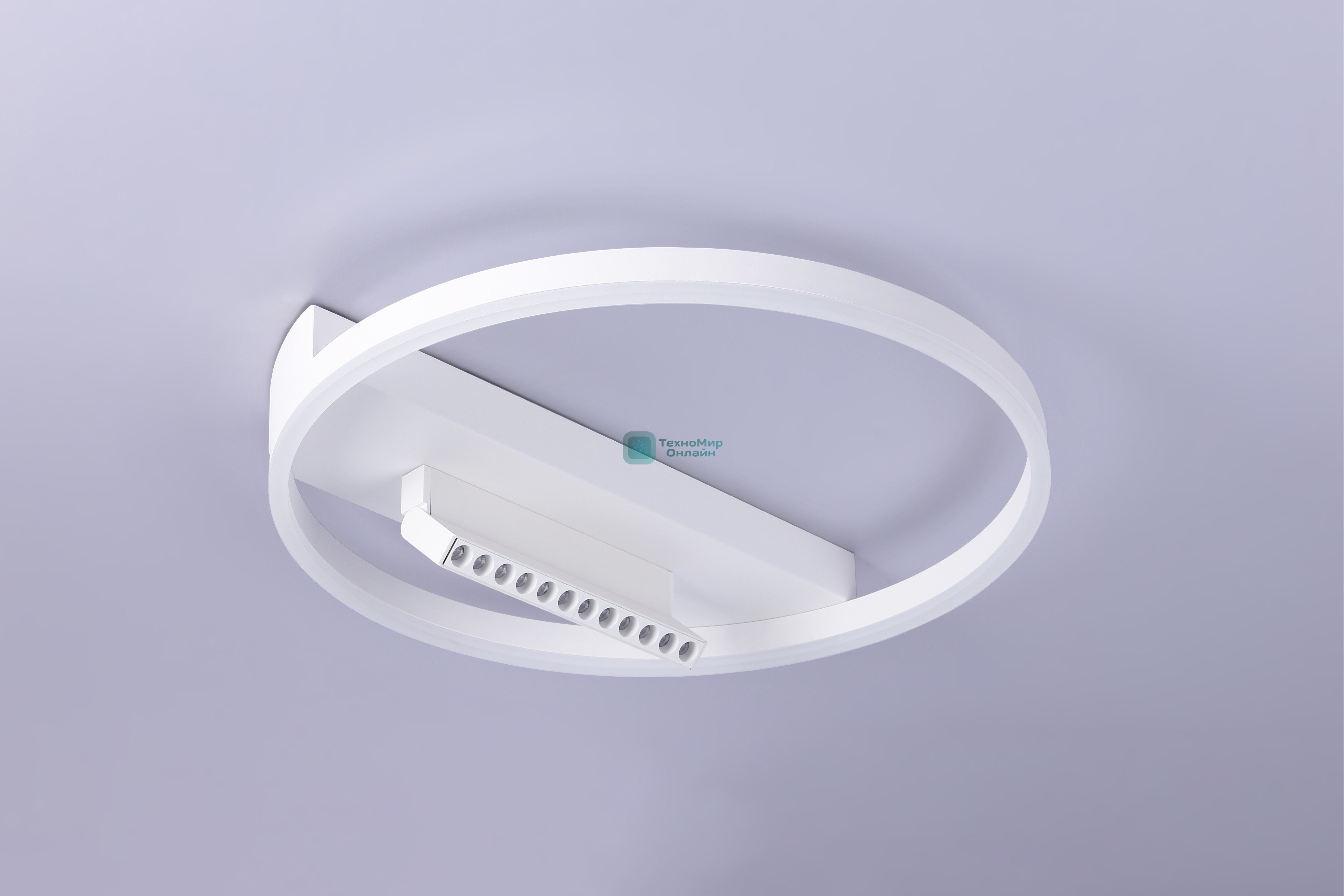 Светильник Ambrella light FL51457/1+1 WH белый 60W 3000K-6400K+4200K D500*110 (ПДУ РАДИО 2.4G)