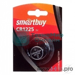 Батарейка Smartbuy CR1225/1B (12/720) (SBBL-1225-1B) (1 шт. в уп-ке)