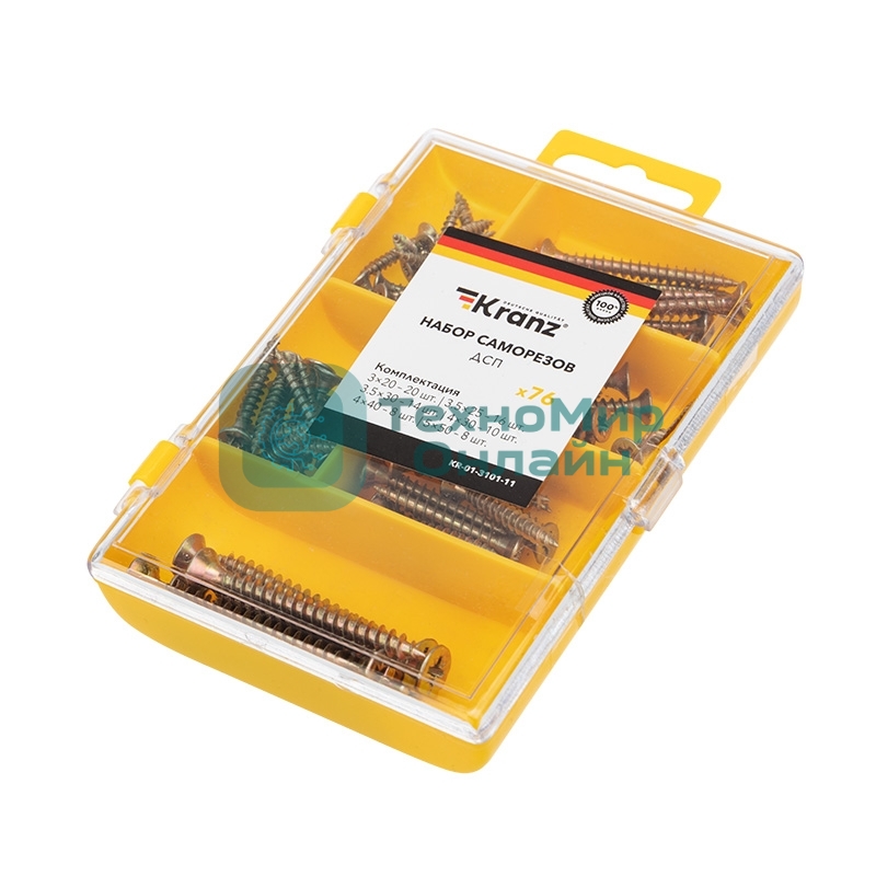 Набор саморезов для ДСП 76 шт.