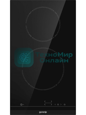 Варочная панель Gorenje ECT321BCSC, конфорок: 2 шт., стеклокерамика, независимая, черный
