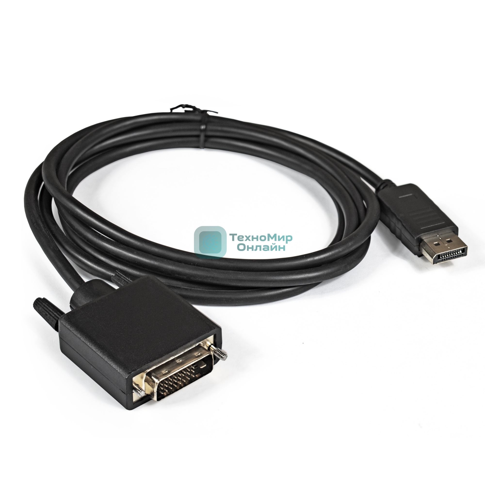 Кабель-переходник ExeGate EX284908RUS DisplayPort -DVI ExeGate EX-CC-DPM-DVIM-1.8 (20M/25M, 1,8м, экран)