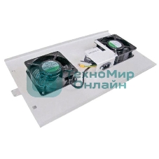 Вентиляторная панель с выключателем и термостатом 2 модуля