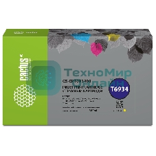 Картридж струйный Cactus CS-EPT693400 (T6934) желтый (350 мл) для Epson SureColor SC-T3000/T3070/T3200/T5000/5200