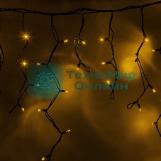 Гирлянда Neon-night Айсикл (бахрома) светодиодный, 5,6 х 0,9 м, черный провод 